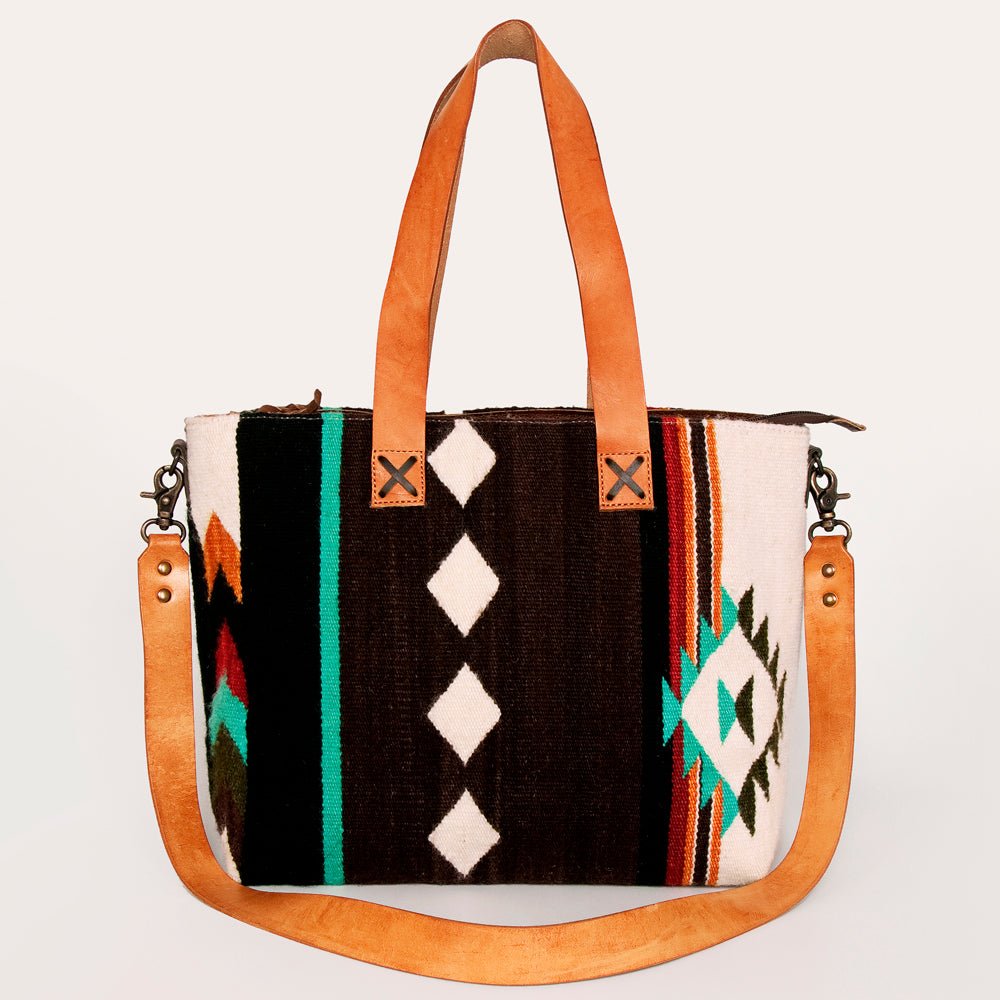 American Darling Tote Saddle Blanket Genuine Leather