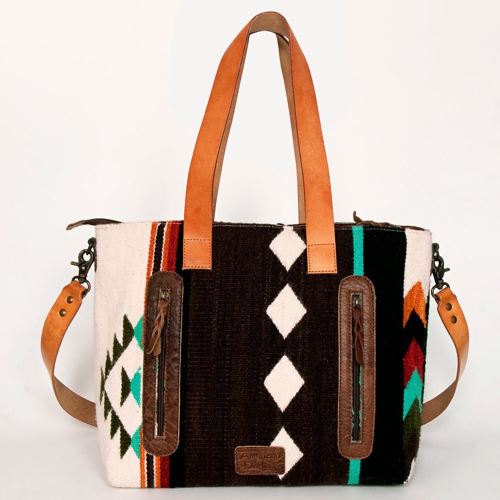 American Darling Tote Saddle Blanket Genuine Leather
