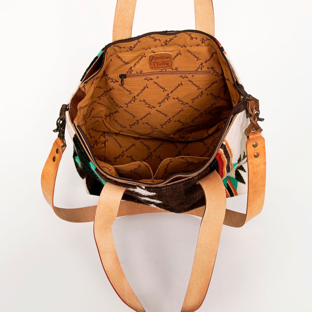 American Darling Tote Saddle Blanket Genuine Leather