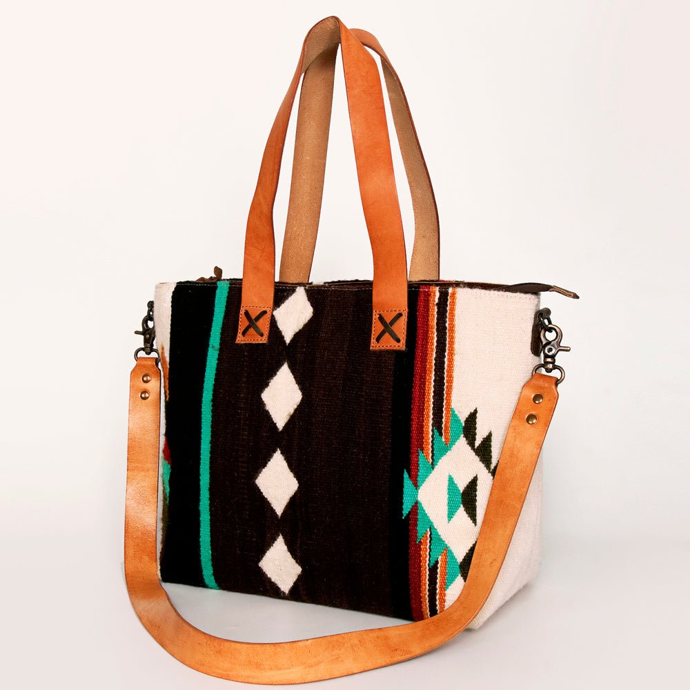 American Darling Tote Saddle Blanket Genuine Leather