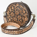 American Darling Hand-Tooled Genuine Leather Canteen Bag