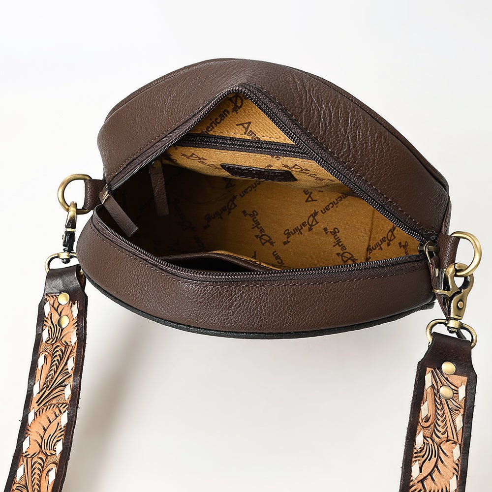 American Darling Hand-Tooled Genuine Leather Bag