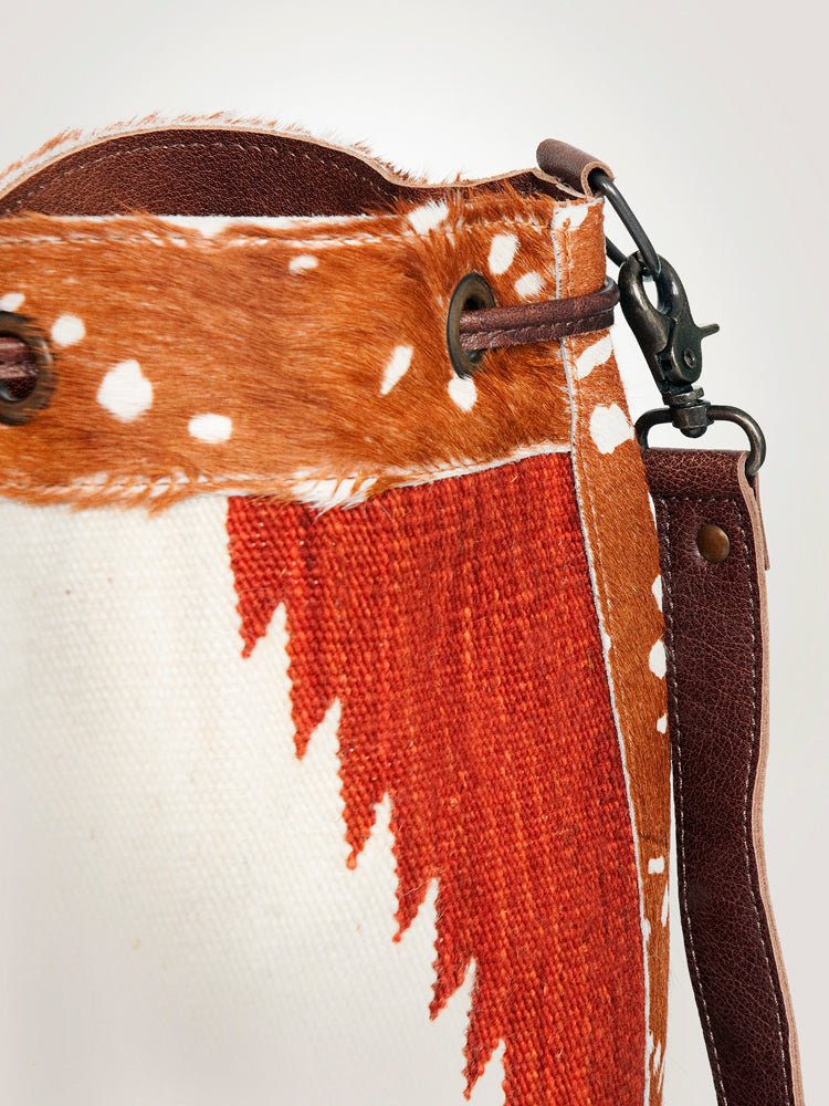 American Darling Saddle Blanket Hair-On Genuine Leather Crossbody Bag