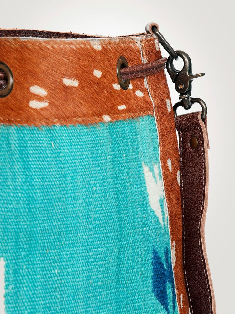 American Darling Saddle Blanket Hair-On Genuine Leather Crossbody Bag