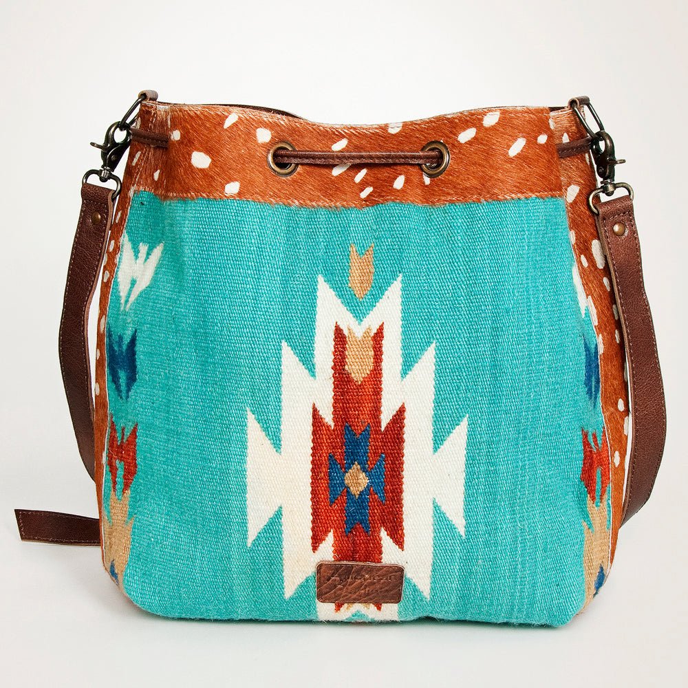 American Darling Saddle Blanket Hair-On Genuine Leather Crossbody Bag