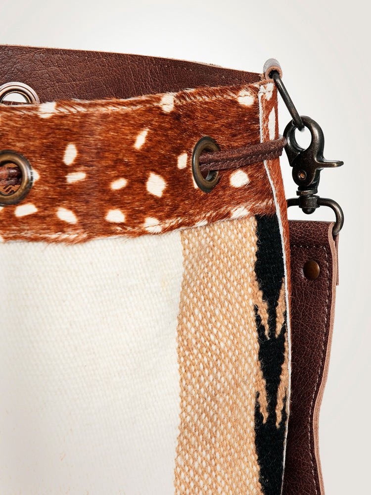 American Darling Saddle Blanket Hair-On Genuine Leather Crossbody Bag