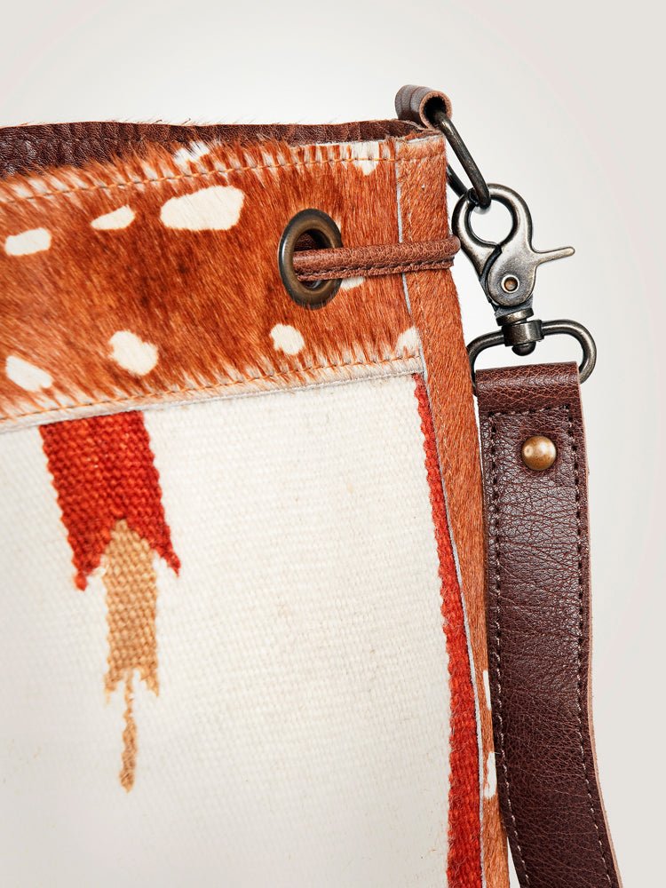 American Darling Saddle Blanket Hair-On Genuine Leather Crossbody Bag