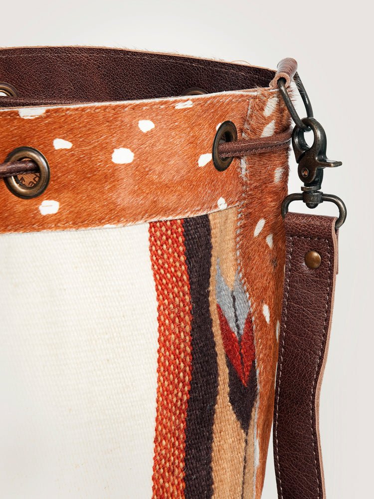 American Darling Saddle Blanket Hair-On Genuine Leather Crossbody Bag