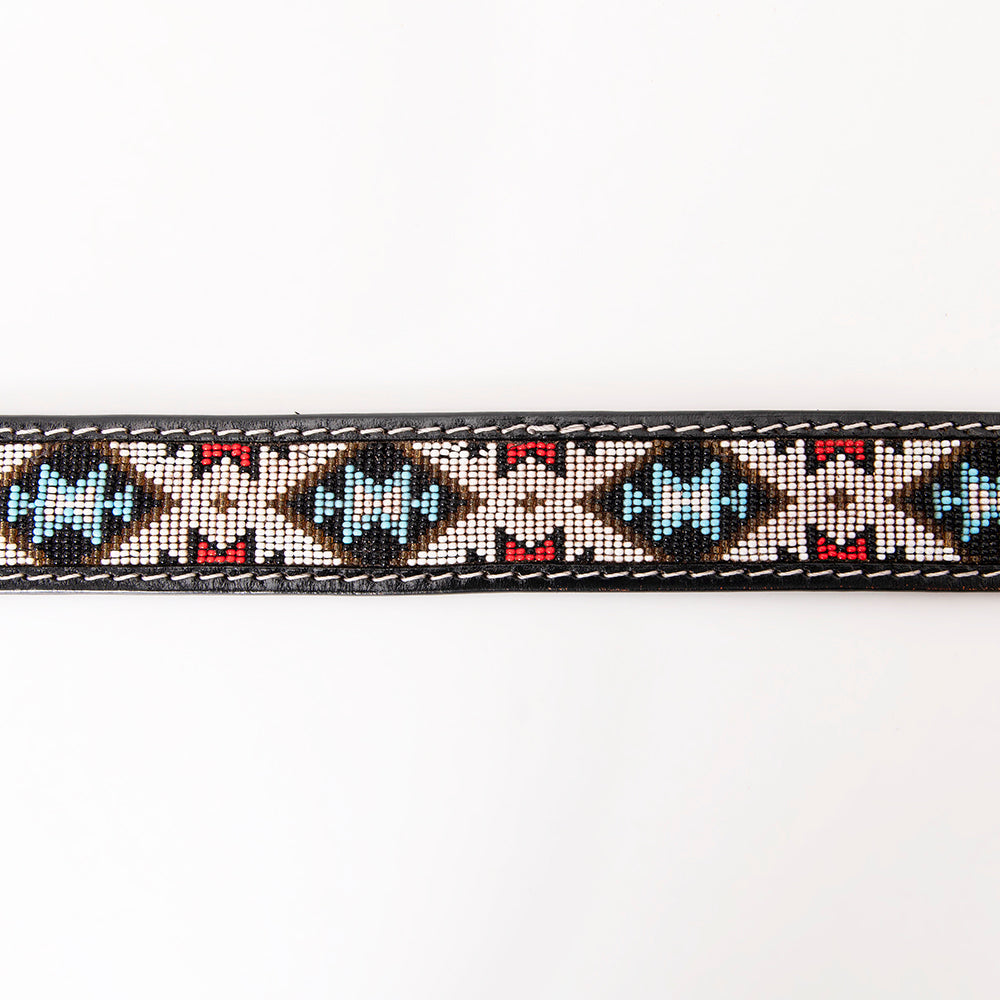 HILASON Western Genuine Leather Belt for Men Women Cowboy Cowgirl Handmade Unisex Full Grain Heavy Duty Tooled Beaded