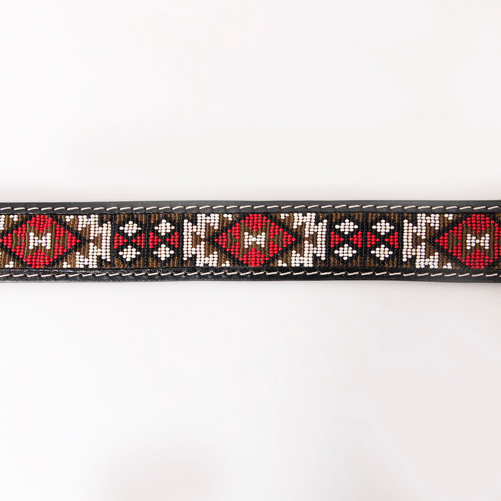 HILASON Western Genuine Leather Belt for Men Women Cowboy Cowgirl Handmade Unisex Full Grain Heavy Duty Tooled Beaded