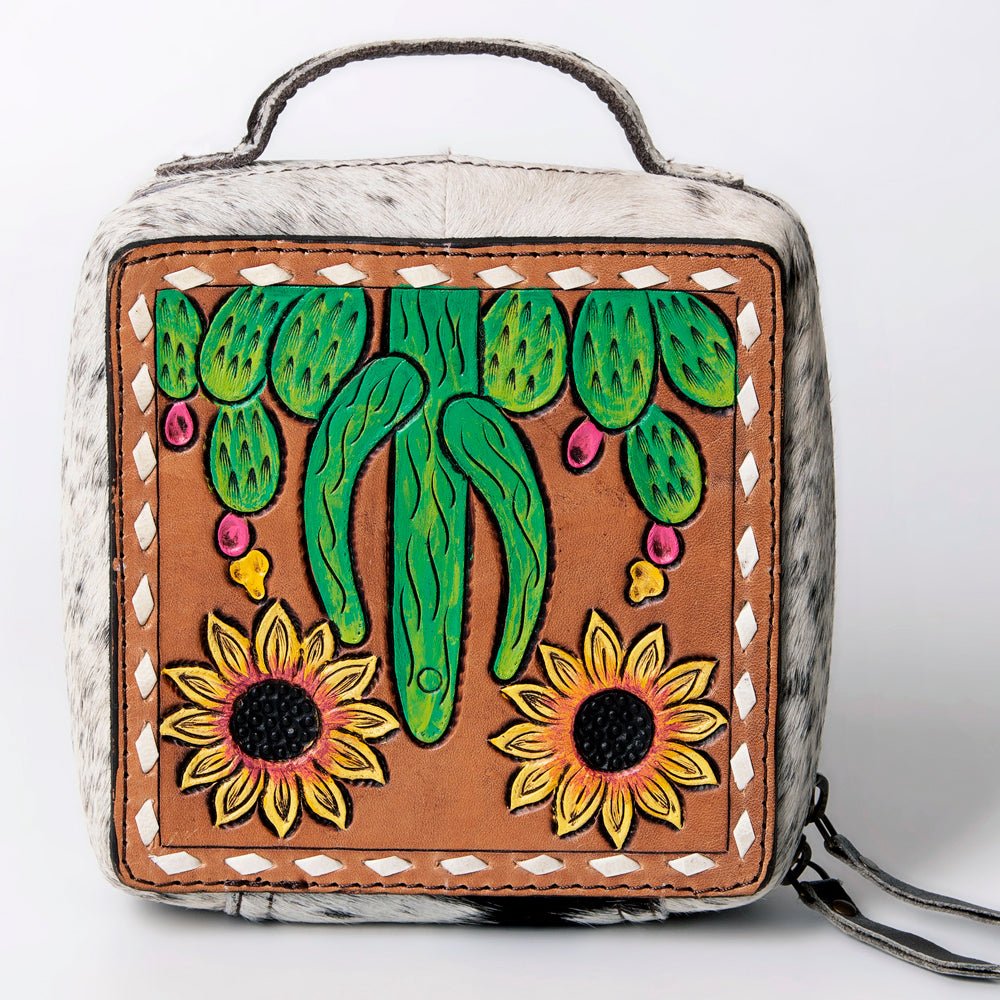 American Darling Hand Tooled Hair-On Genuine Leather