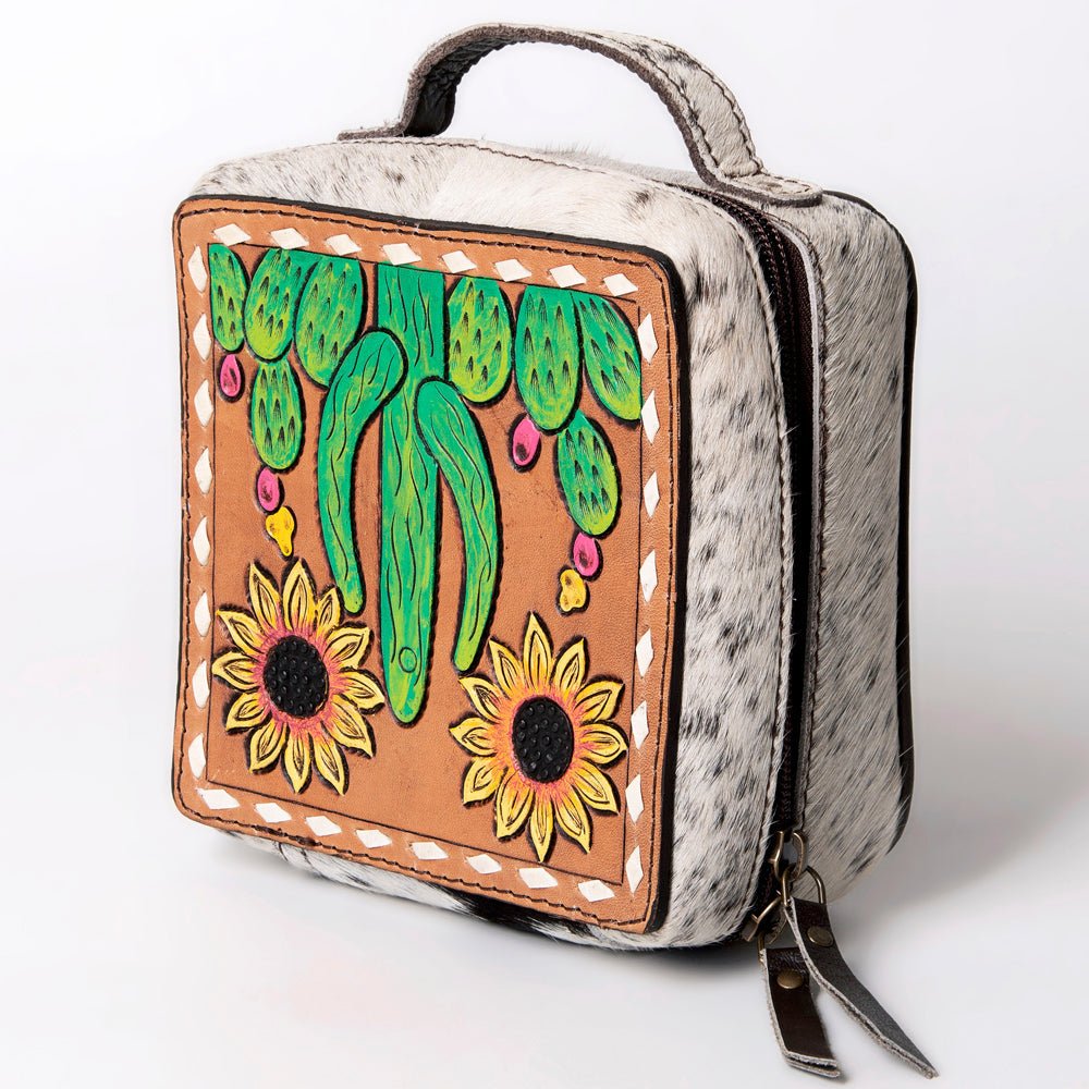 American Darling Hand Tooled Hair-On Genuine Leather