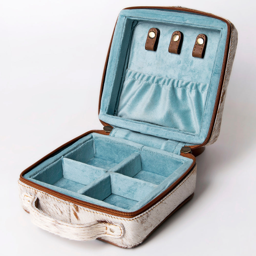 American Darling Jewelry Case Hair-On Genuine Leather