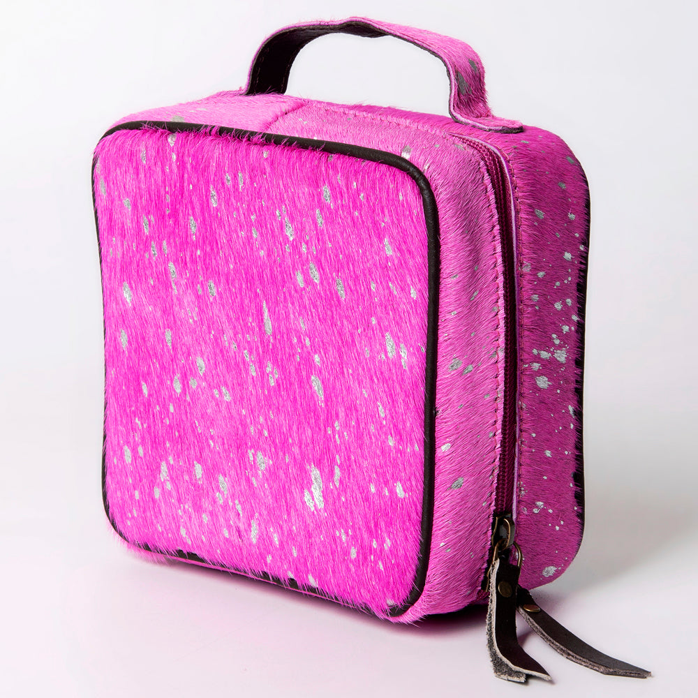 American Darling Jewelry Case Hair-On Genuine Leather