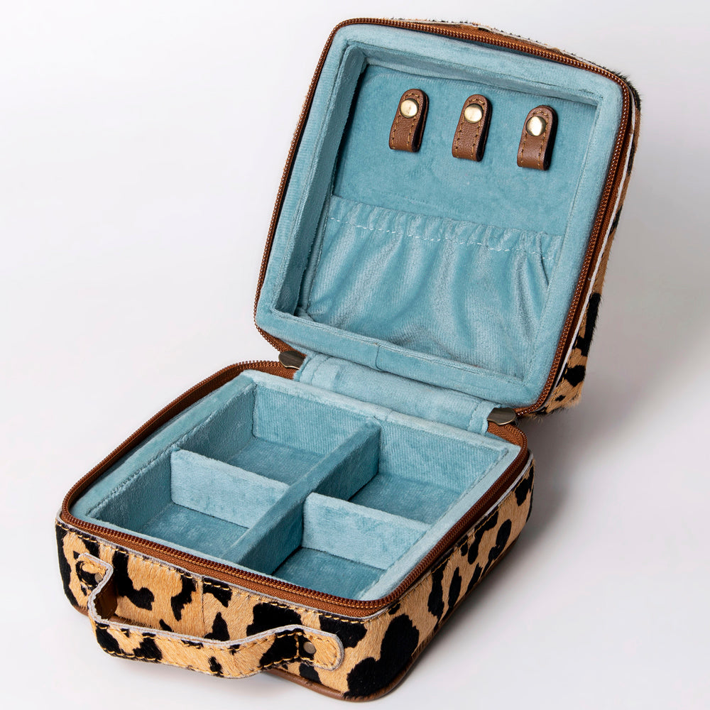 American Darling Jewelry Case Hair-On Genuine Leather