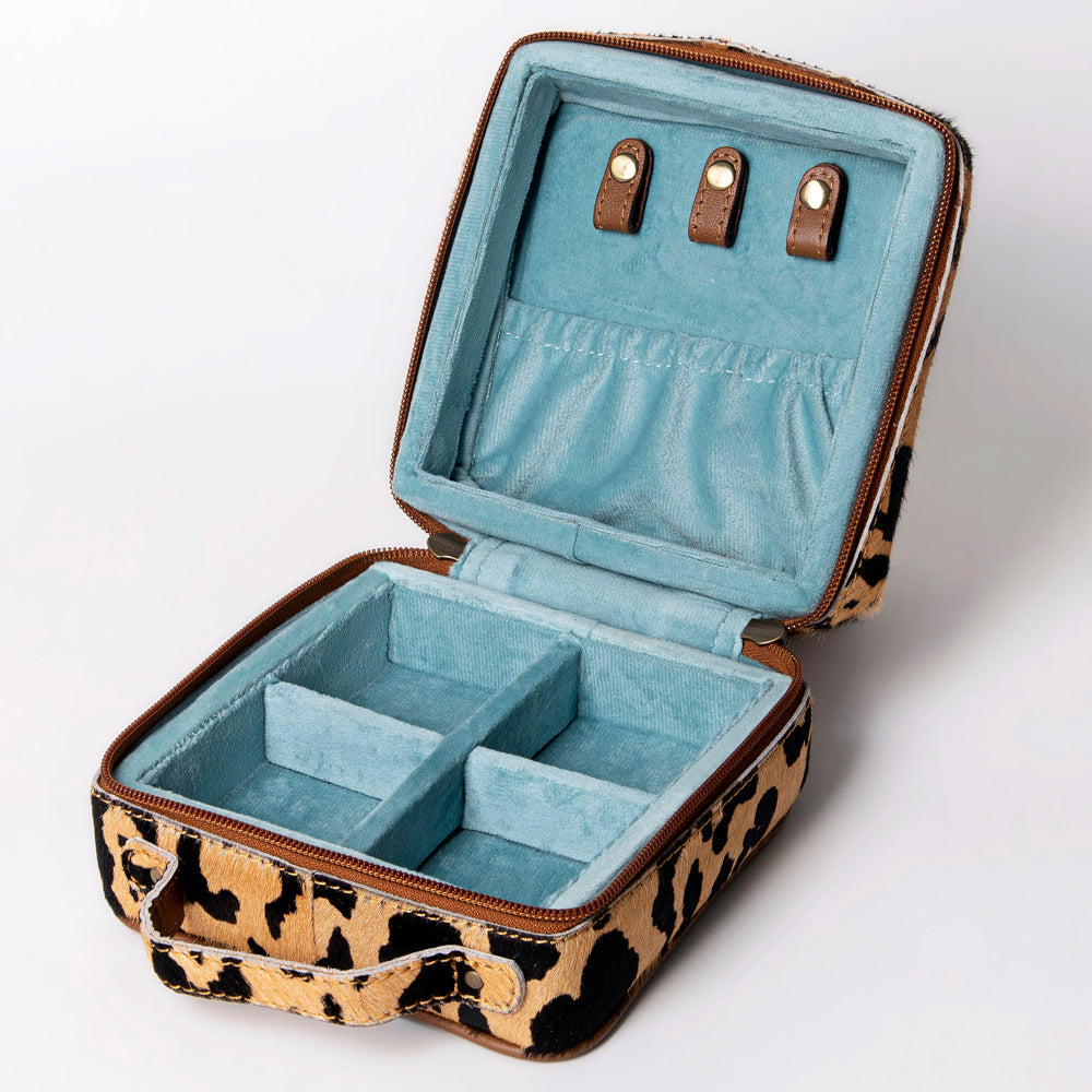 American Darling Jewelry Case Hair-On Genuine Leather