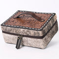 American Darling Jewelry Case Hair-On Genuine Leather Women Bag Western Handbag Purse | Organizer for Travel