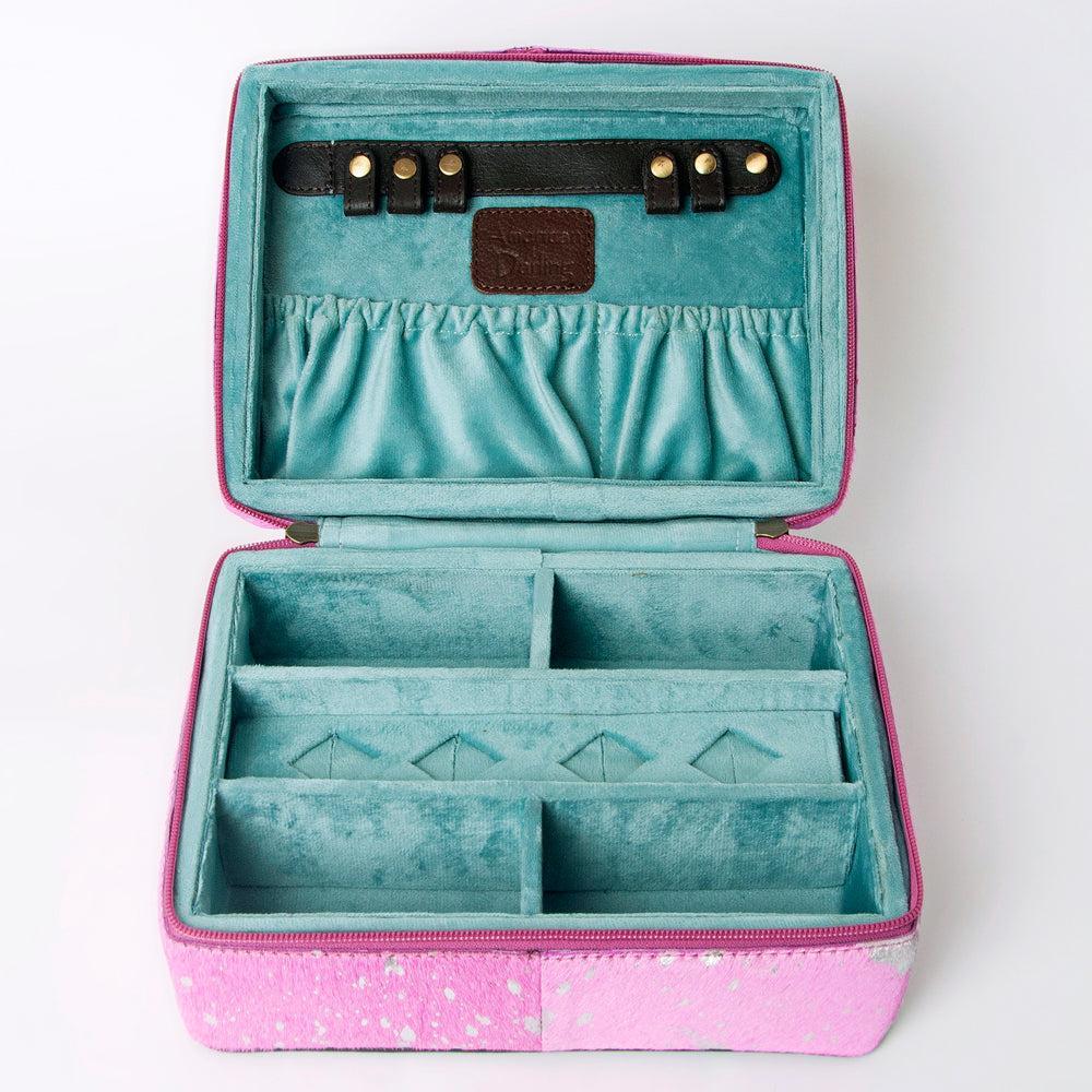 American Darling Hair-On Genuine Leather Jewelry Case