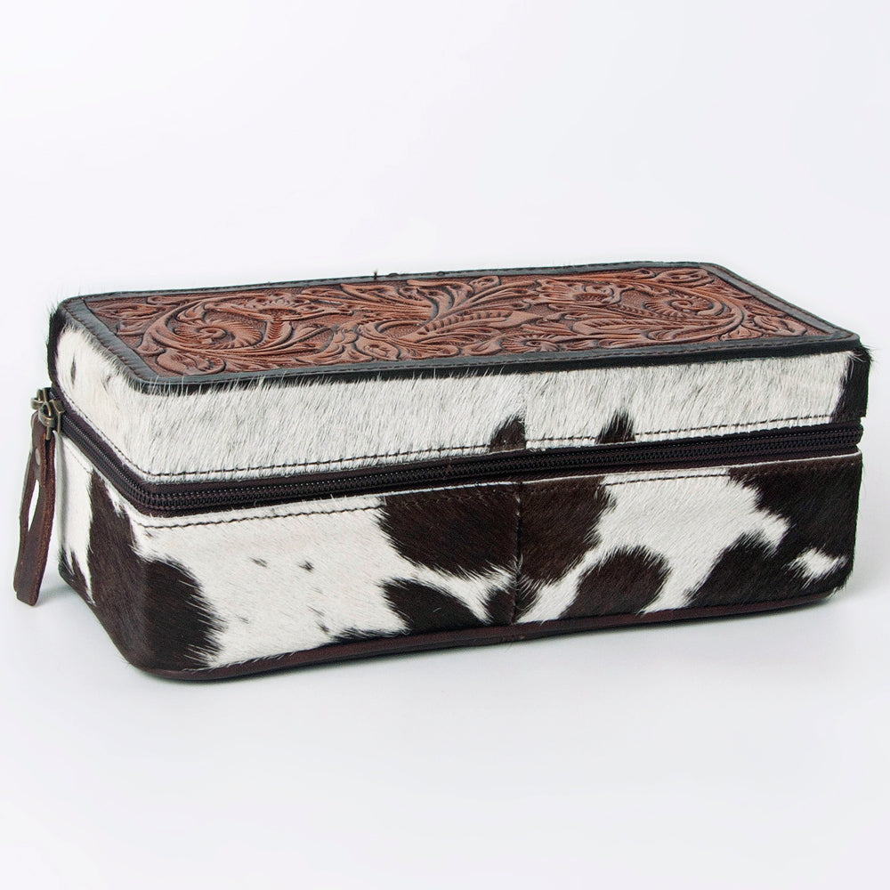 American Darling Jewelry Case Hair-On Genuine Leather