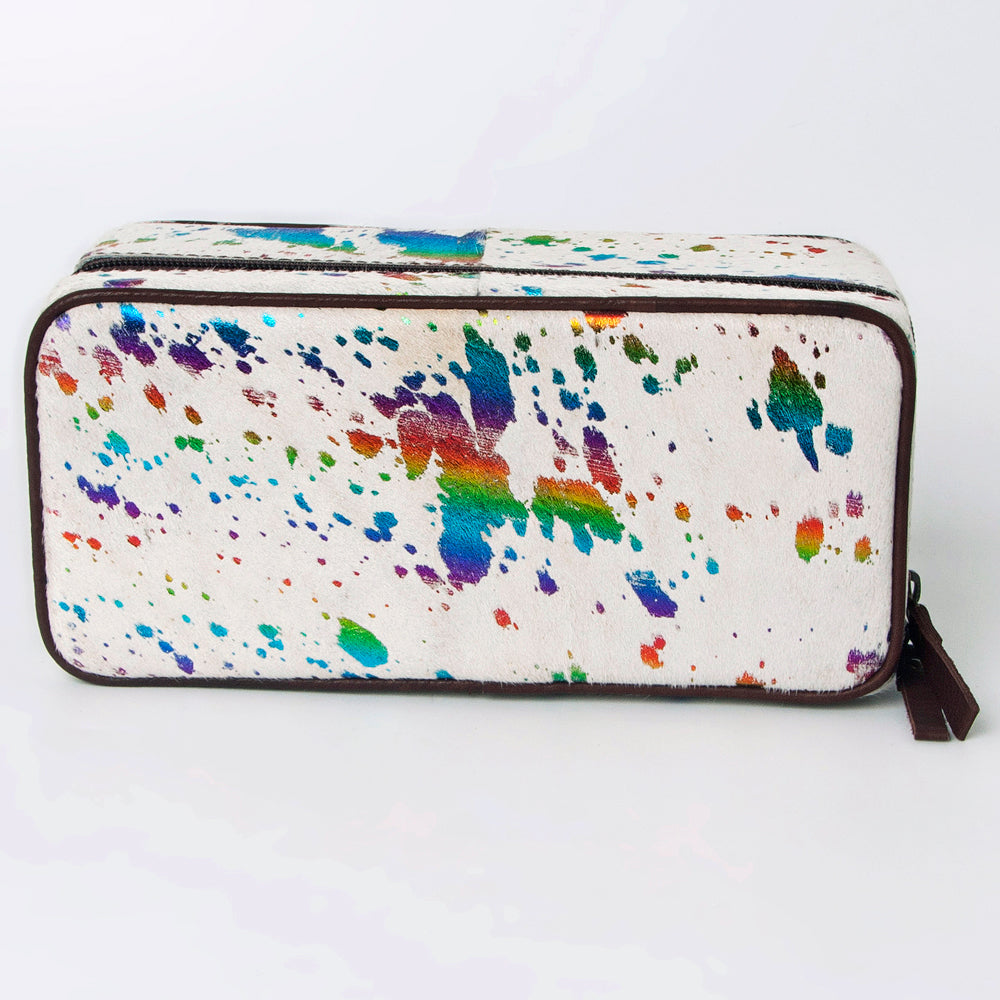 American Darling Jewelry Case Hair-On Genuine Leather