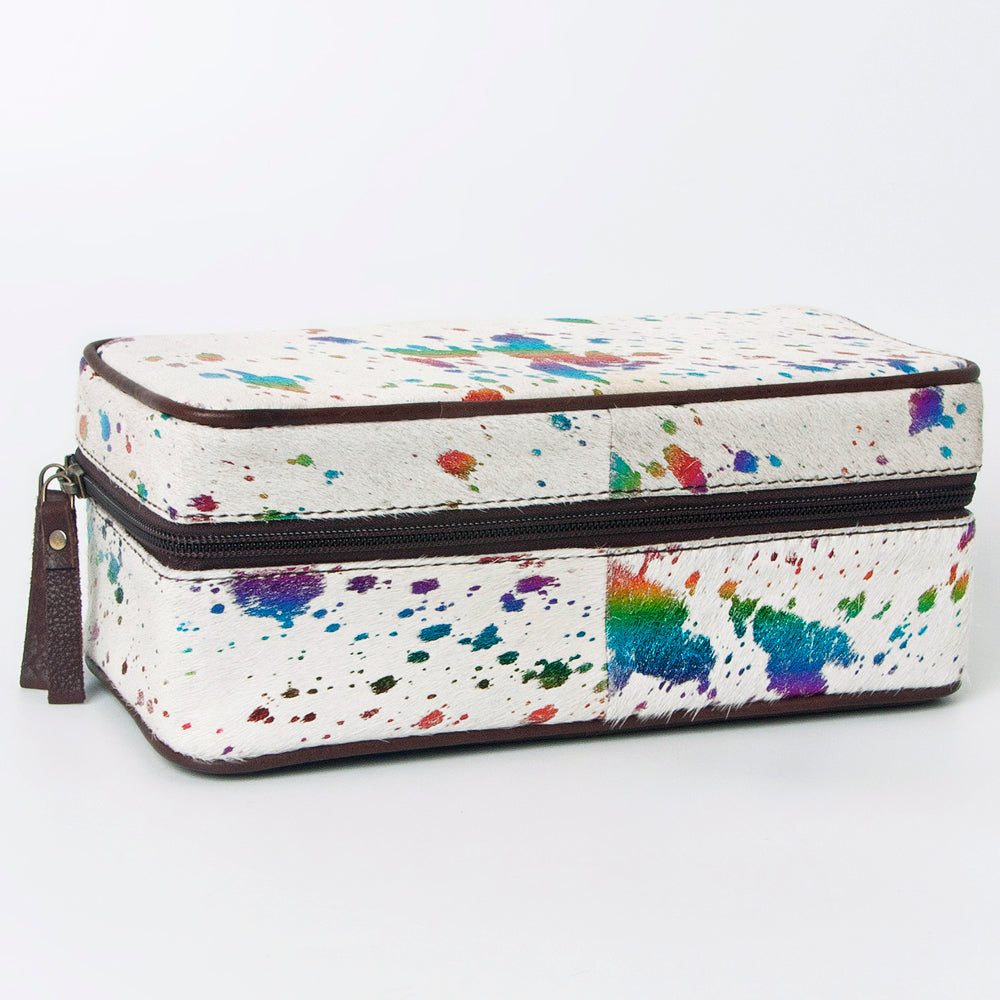American Darling Jewelry Case Hair-On Genuine Leather