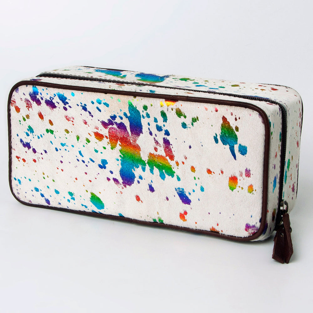 American Darling Jewelry Case Hair-On Genuine Leather