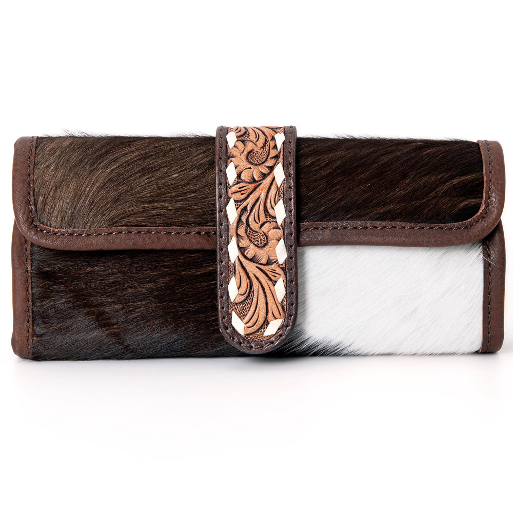 American Darling Jewelry Case Hand Tooled Saddle Blanket Genuine Leather