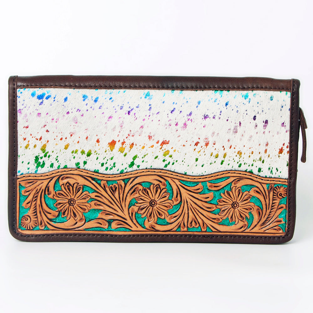 American Darling Hand Tooled Hair-On Genuine Leather