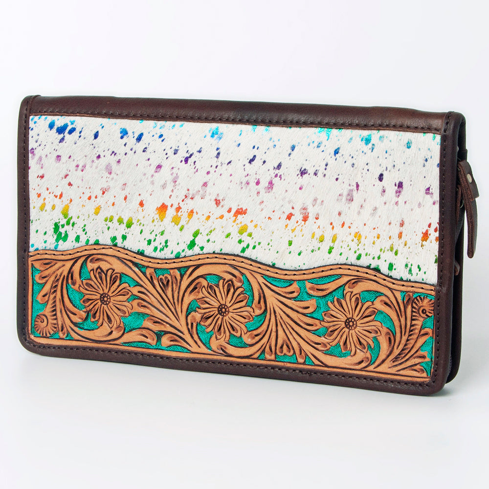 American Darling Hand Tooled Hair-On Genuine Leather