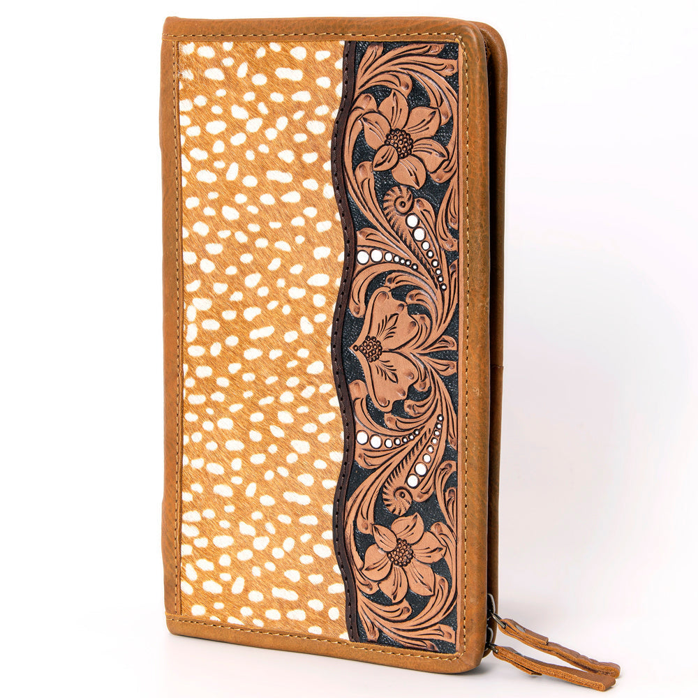 American Darling Hand Tooled Hair-On Genuine Leather