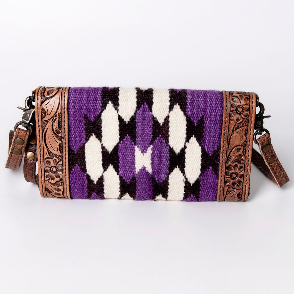 American Darling Hand Tooled Saddle Blanket Genuine Leather