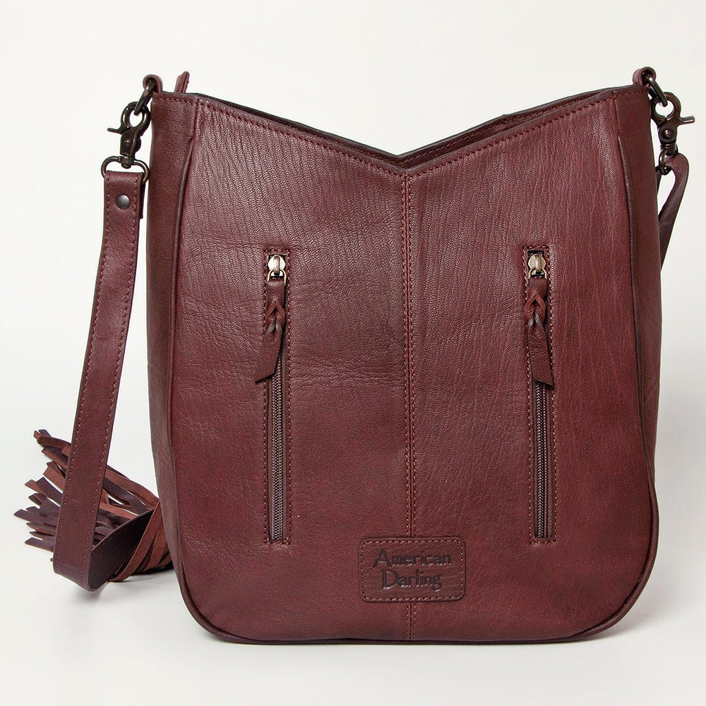 American Darling Hand Tooled Hair-On Genuine Leather
