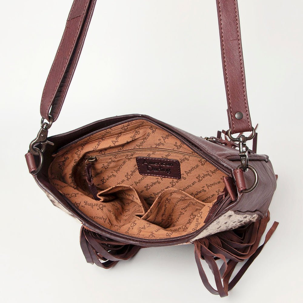 American Darling Hand Tooled Hair-On Genuine Leather