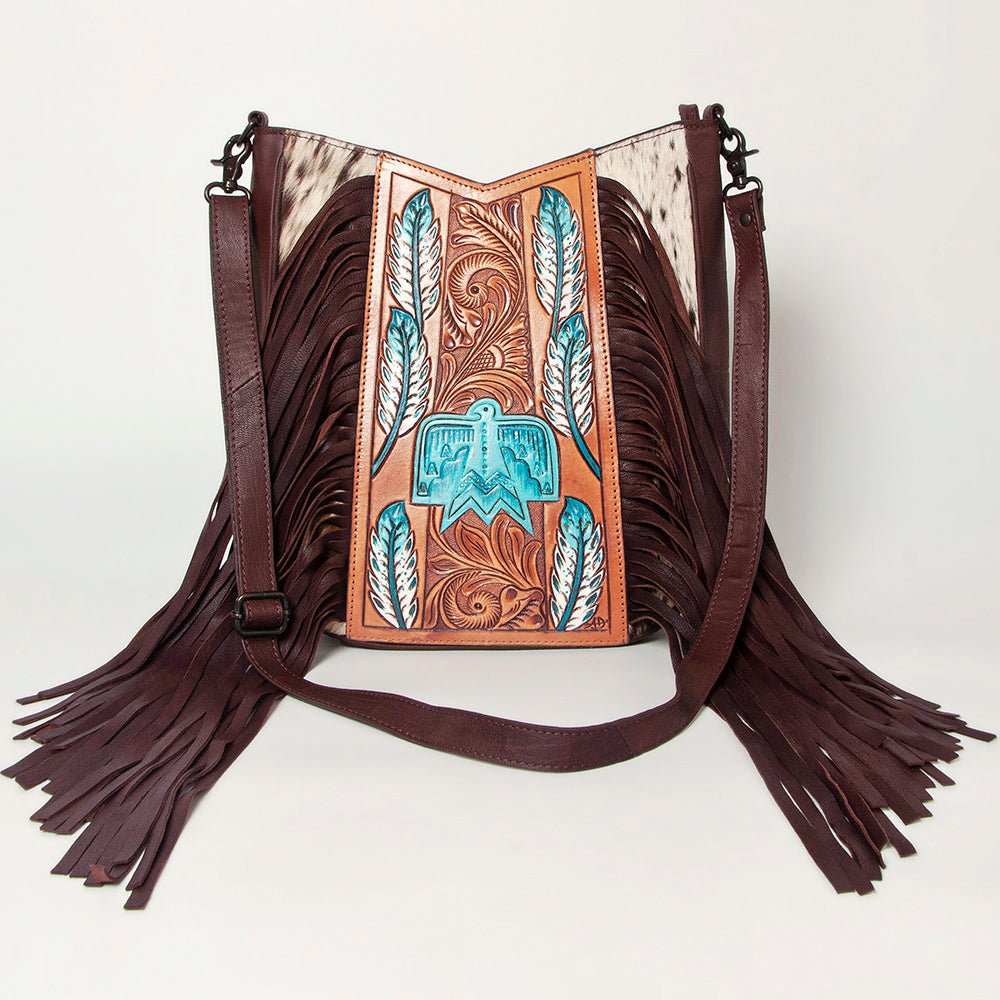 American Darling Hand Tooled Hair-On Genuine Leather