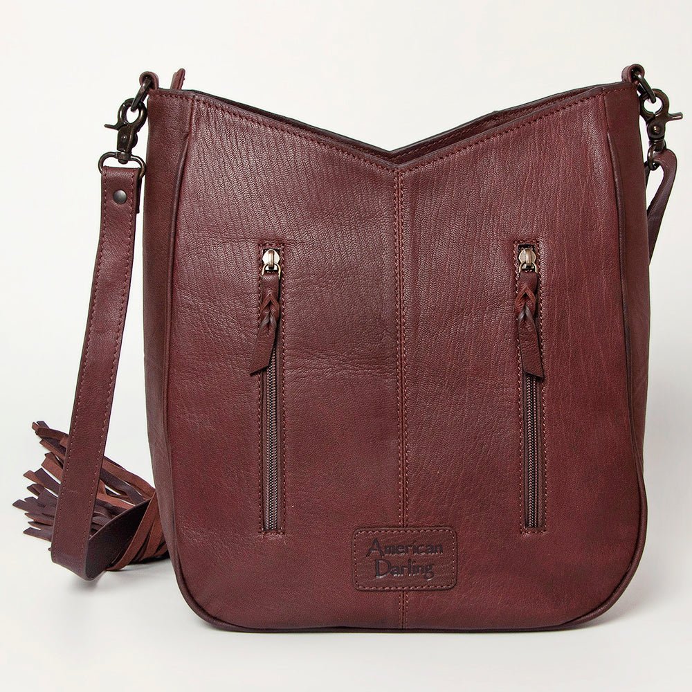 American Darling Hand Tooled Hair-On Genuine Leather