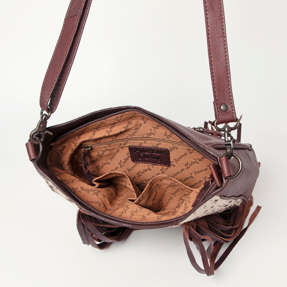 American Darling Hand Tooled Hair-On Genuine Leather