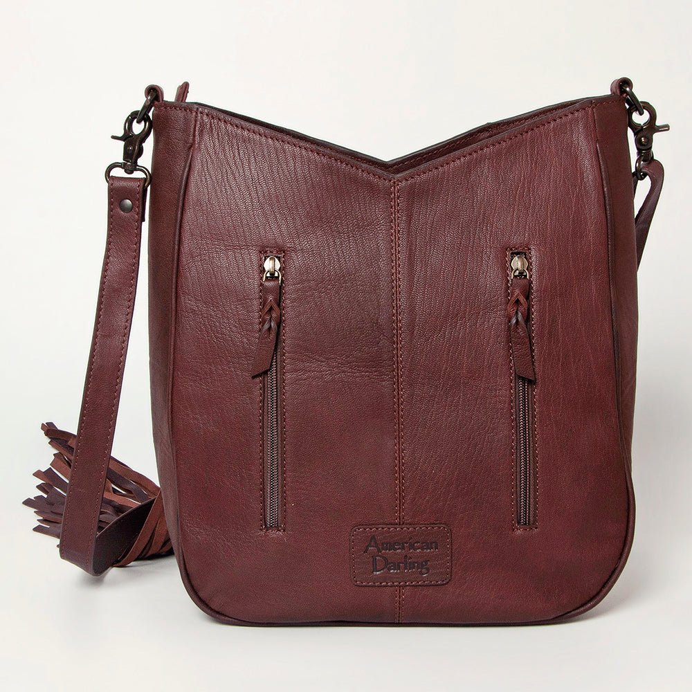 American Darling Hand Tooled Hair-On Genuine Leather