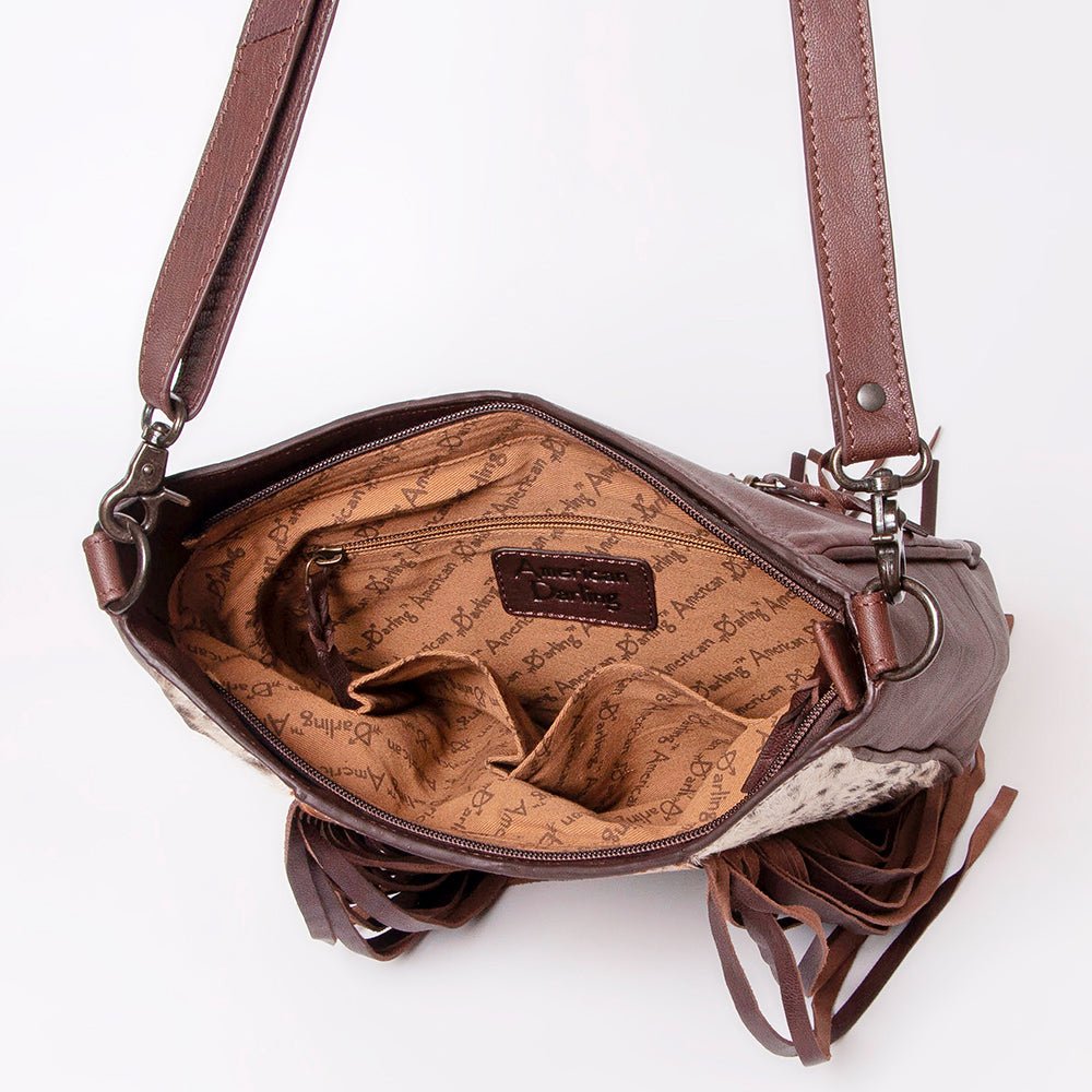 American Darling Hand Tooled Hair-On Genuine Leather