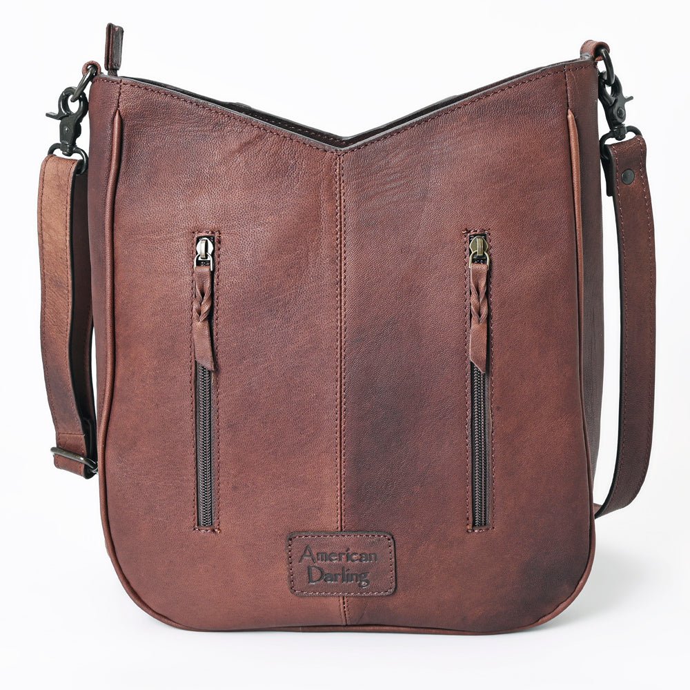 American Darling Hand Tooled Hair-On Genuine Leather