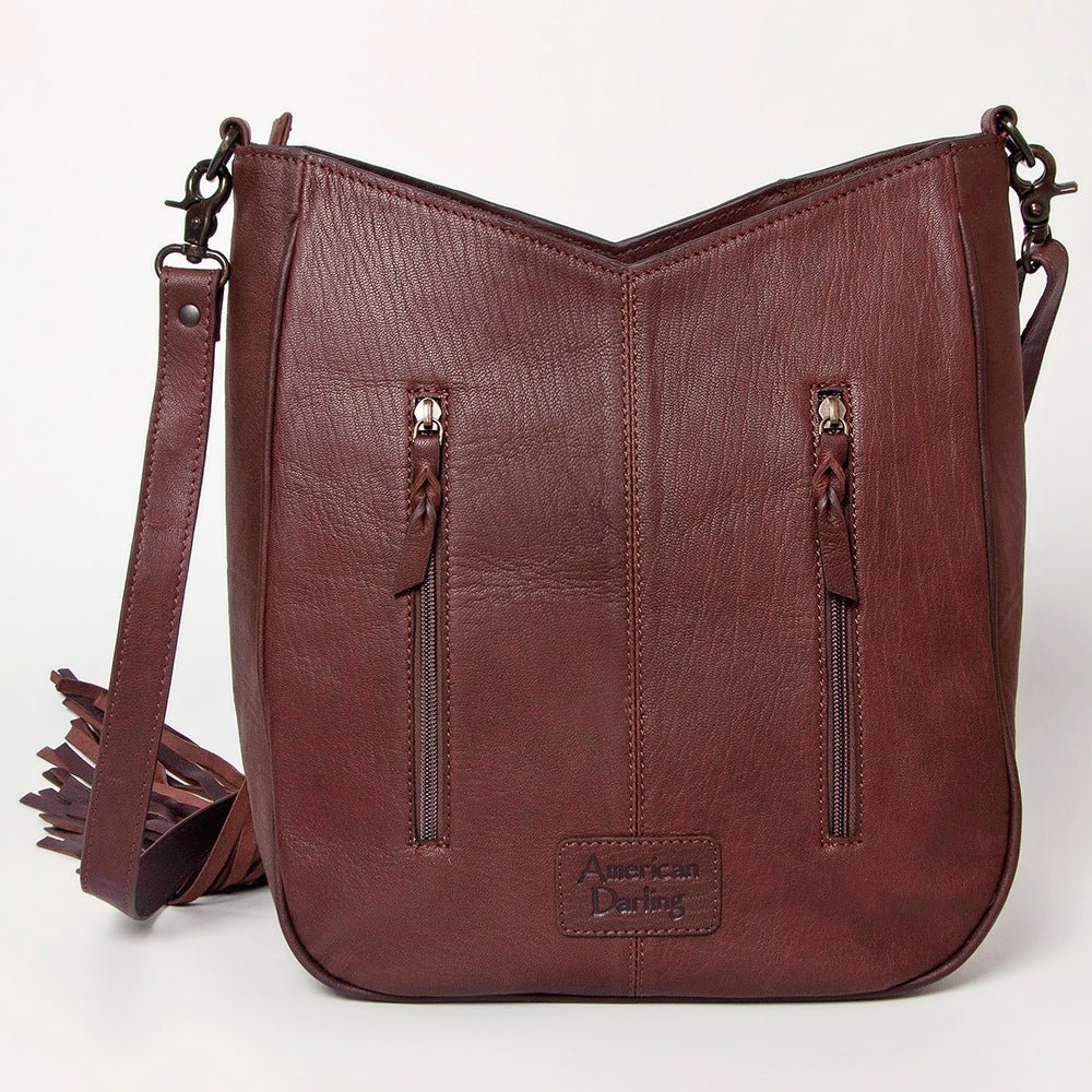 American Darling Hand Tooled Hair-On Genuine Leather