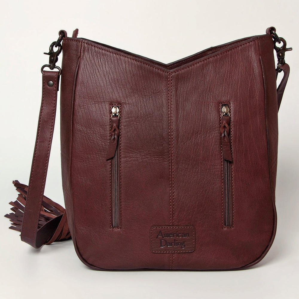 American Darling Hand Tooled Hair-On Genuine Leather