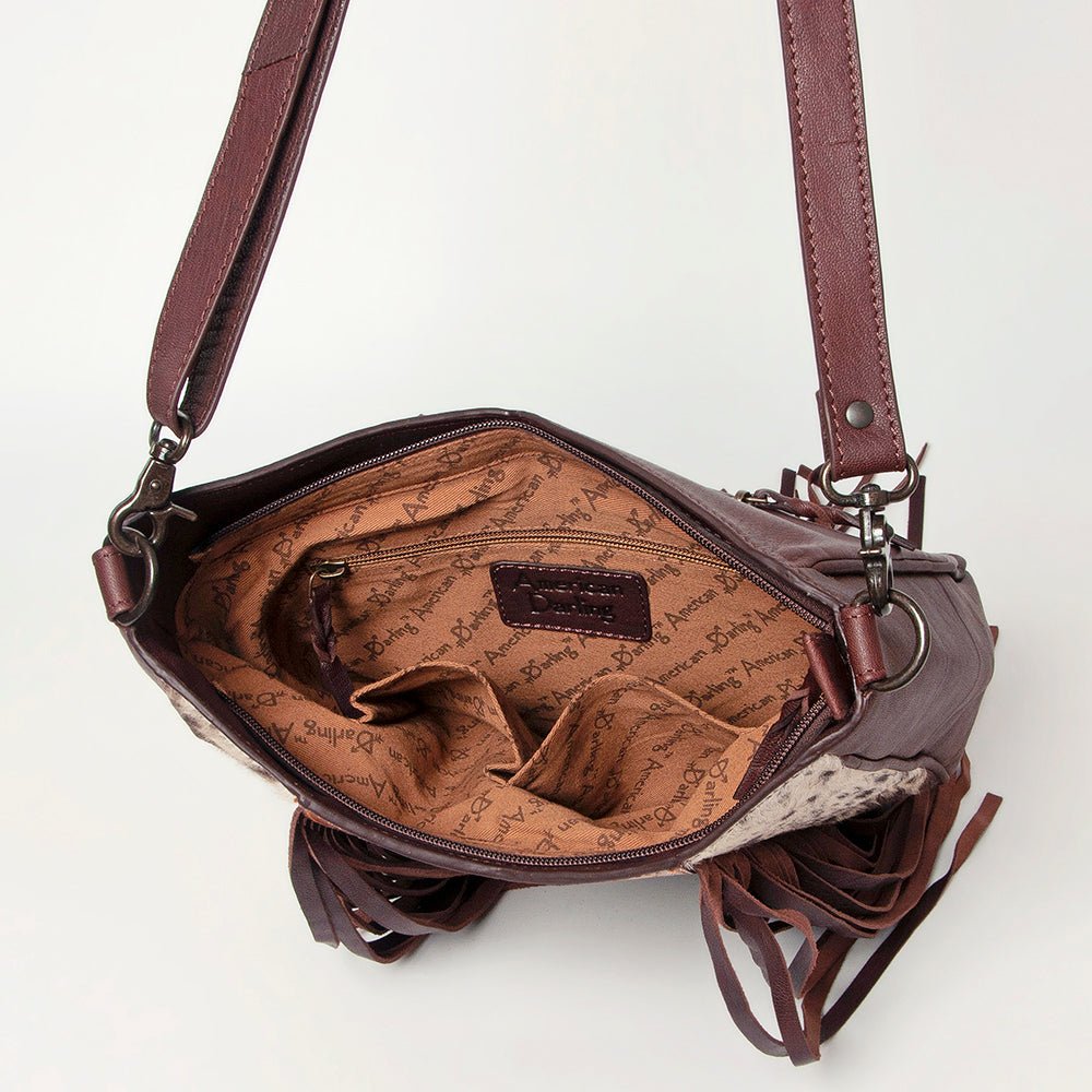 American Darling Hand Tooled Hair-On Genuine Leather