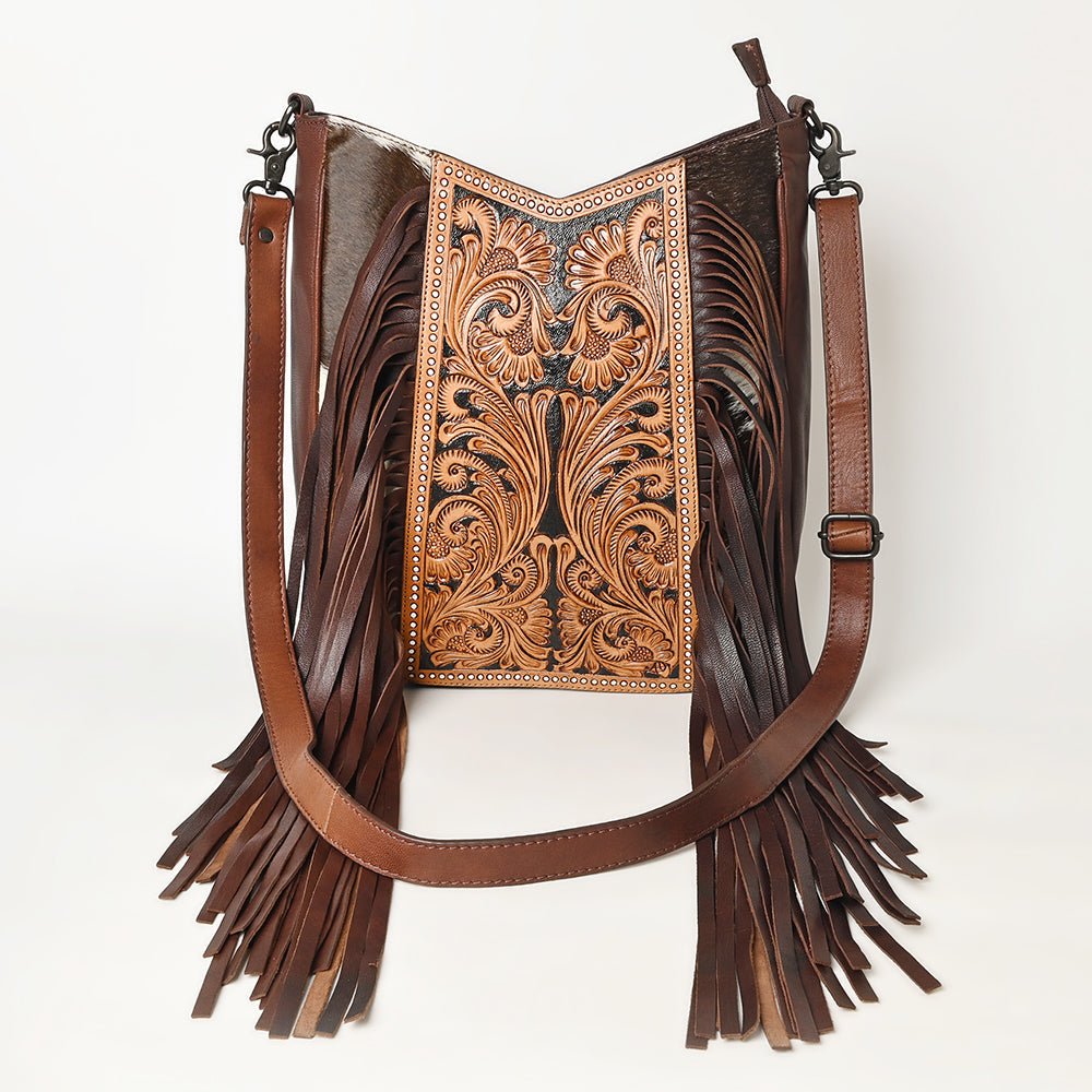 American Darling Hand Tooled Hair-On Genuine Leather
