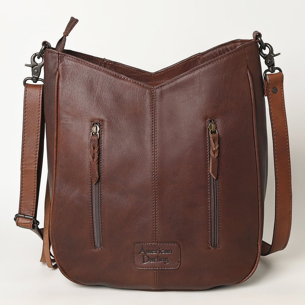 American Darling Hand Tooled Hair-On Genuine Leather