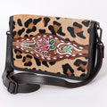 American Darling Crossbody Hand Tooled Hair-On Genuine Leather