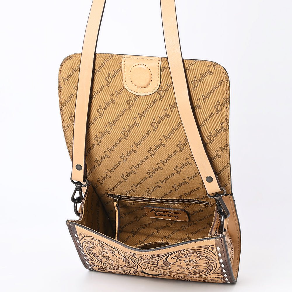American Darling Hand Tooled Genuine Leather