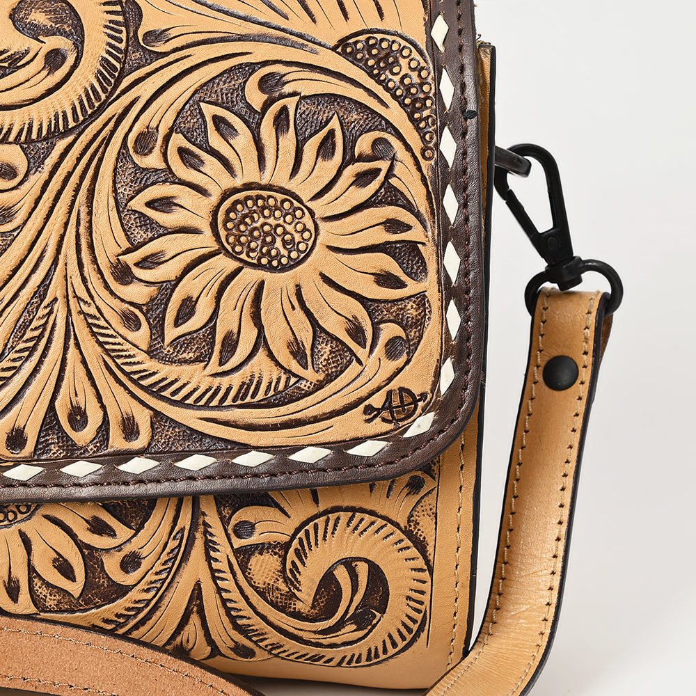 American Darling Hand Tooled Genuine Leather