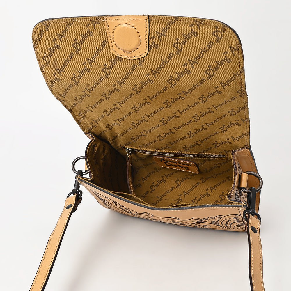 American Darling Hand Tooled Genuine Leather