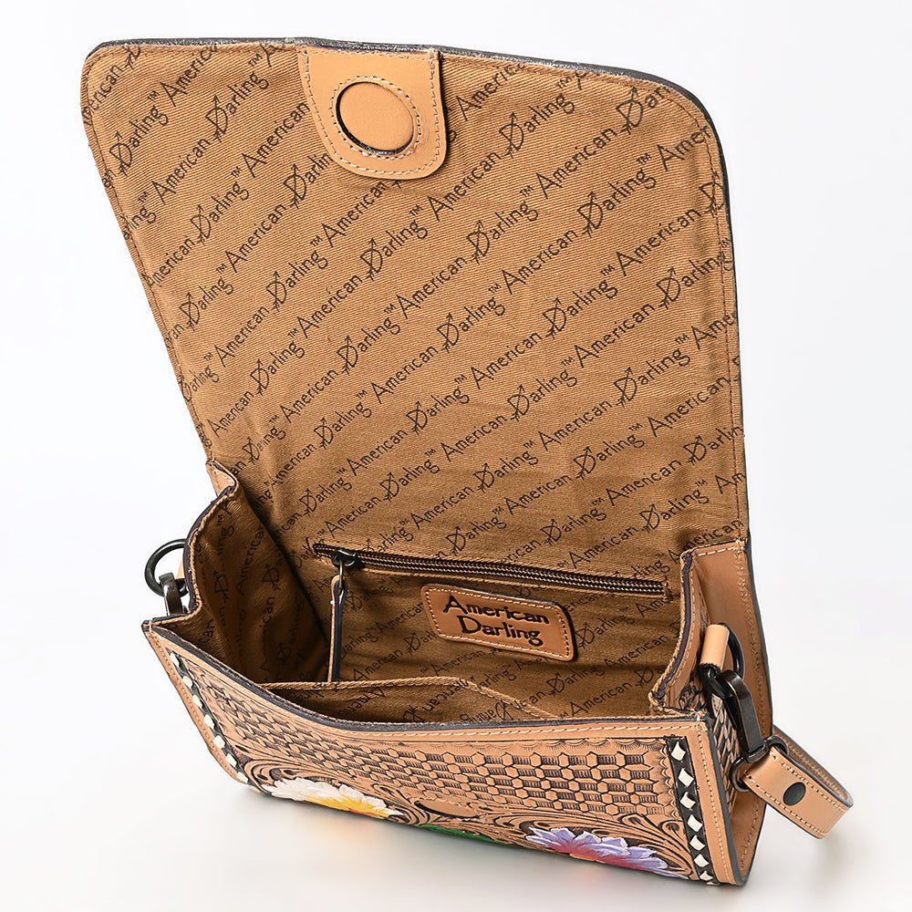 American Darling Hand Tooled Genuine Leather