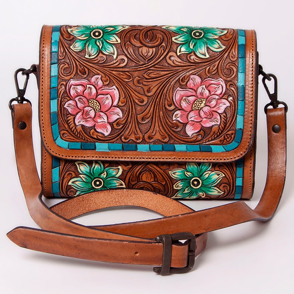 American Darling Hand Tooled Genuine Leather